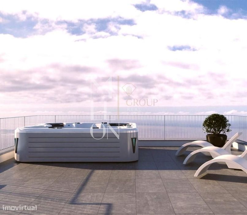 Moradia Isolada T3, nova, com jardim, piscina, Jacuzzi e vista mar
