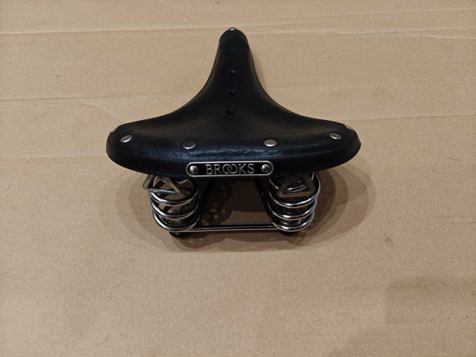 Siodełko skórzane BROOKS. Piękne ponadczasowe. Super stan.POLECAM [01]