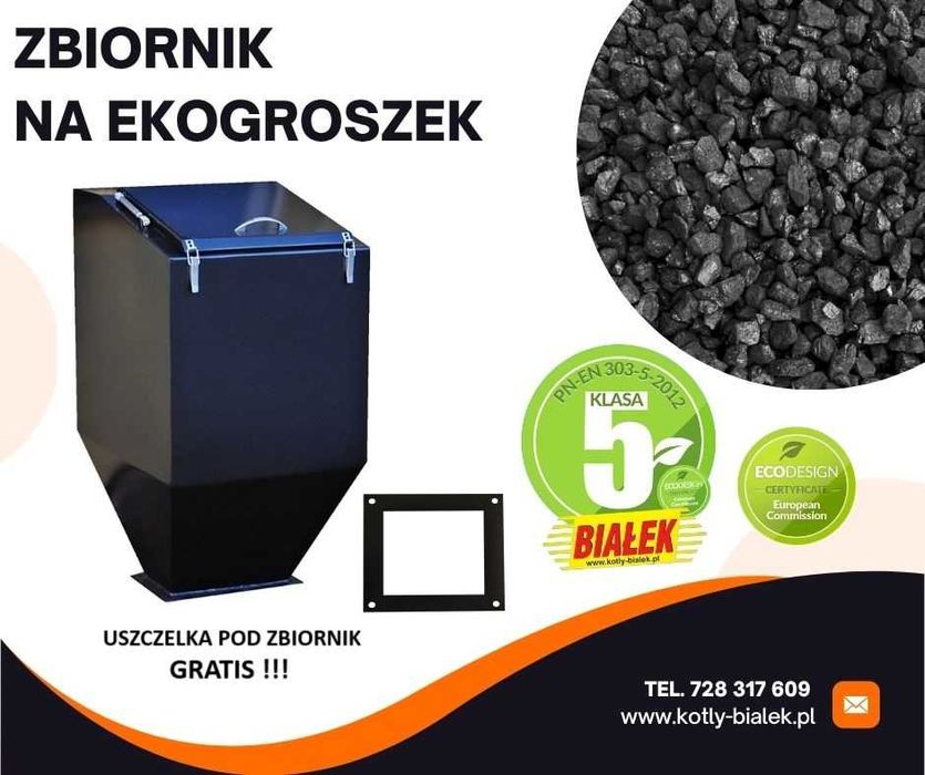 Zbiornik do ekogroszku stal 2mm 15-20-25kw