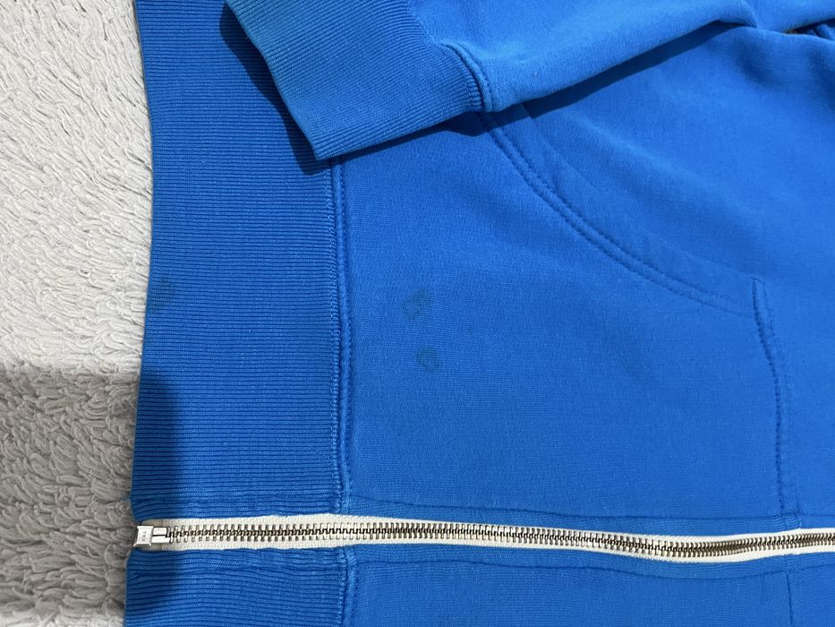 DC r. S niebieska meska rozpinana bluza z kapturem