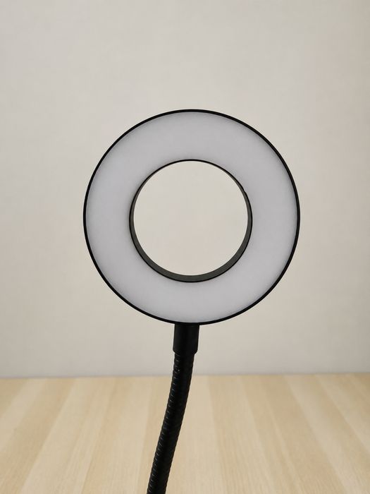 Luz LED Ring USB + Suporte Telemóvel Flexível