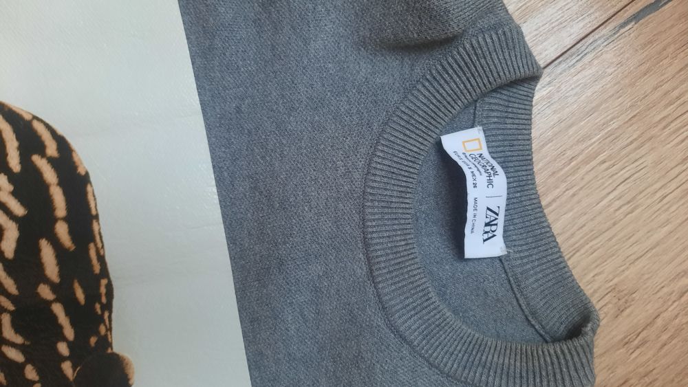 Sweter national geographic zara S oversize