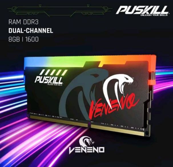 Оперативна пам'ять ddr3 8x2 1600mhz puskill