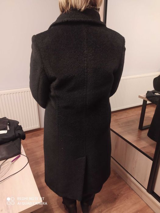 Wełniany długi płaszcz Fashion Studio