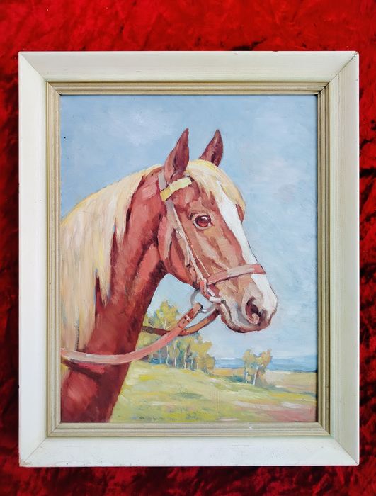 Obraz olejny ręcznie malowany Koń konie