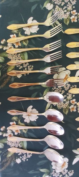 Sztućce stal nierdzewna, 22 sztuki