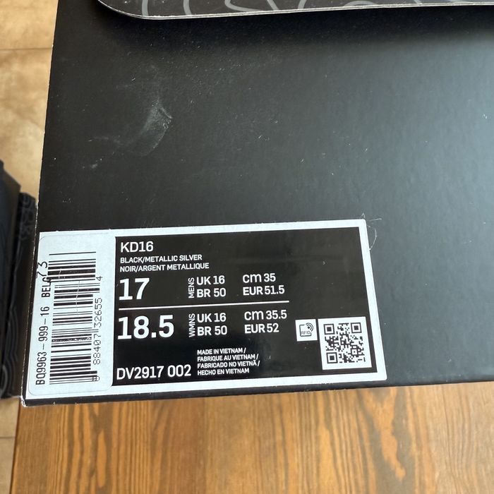 Нові Баскетбольні кросівки Nike KD 16 (Розмір 51.5)DV2917-002