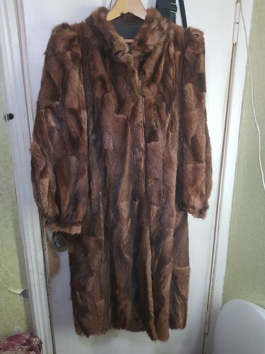Шуба Норковая Длинная Советская Натуральная