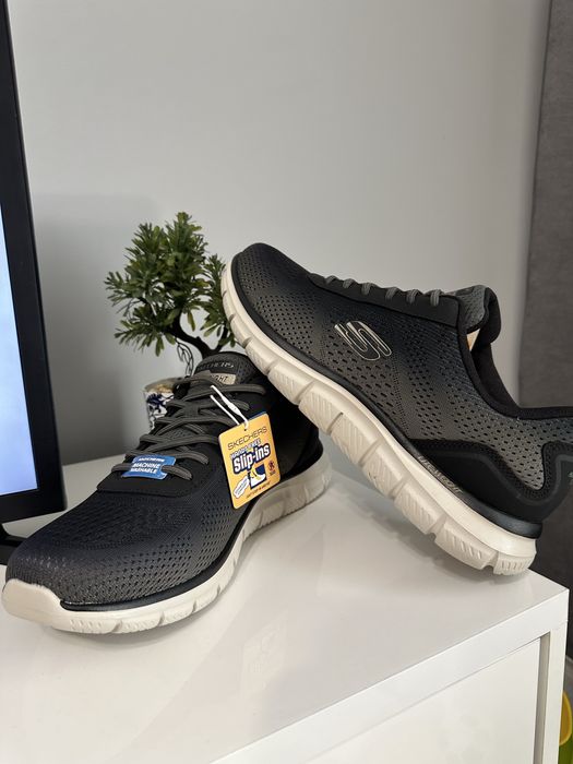чоловічі кросівки skechers slip-ins оливкові