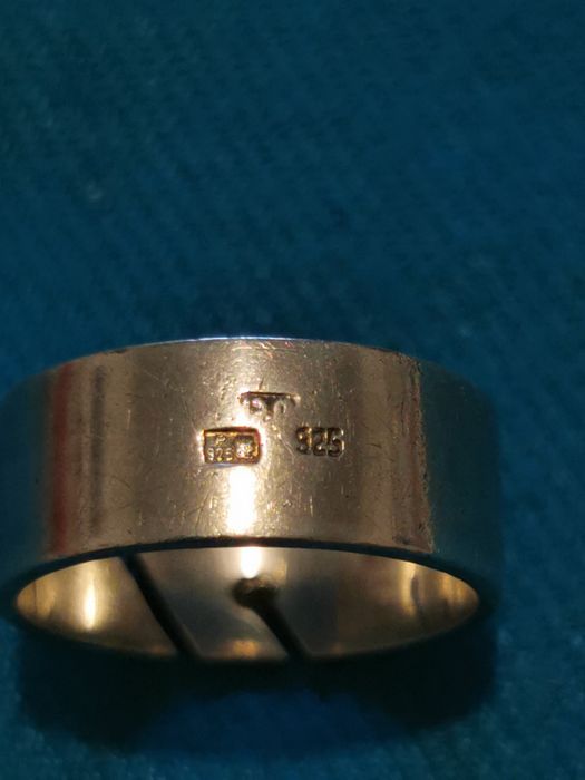 Obrączka gruba średnica 2cm