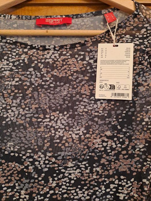 Sukienka maxi plisowana ESPRIT L