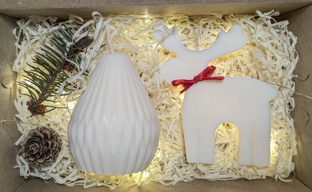 Продам подарунковий набір соєвих екологічних  свічок