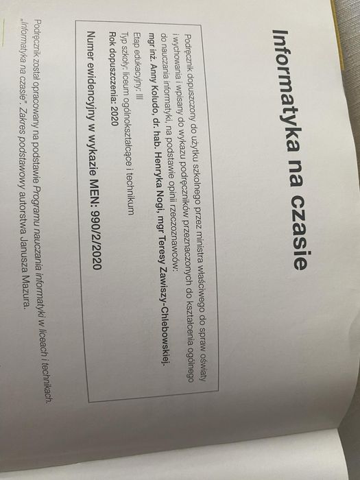 Informatyka na czasie