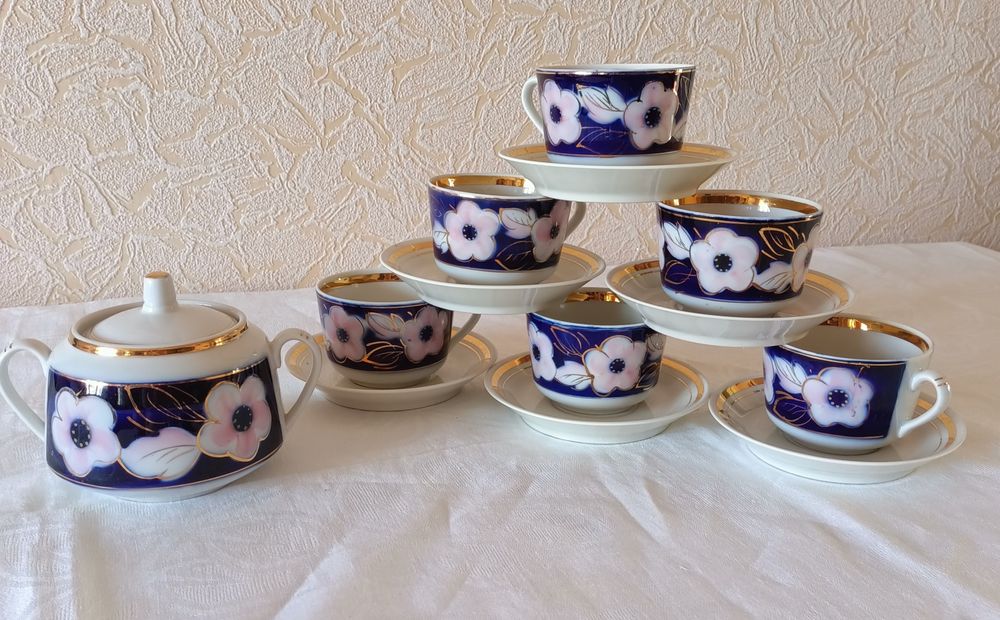 Чайний сервіз городницький фарфоровий завод