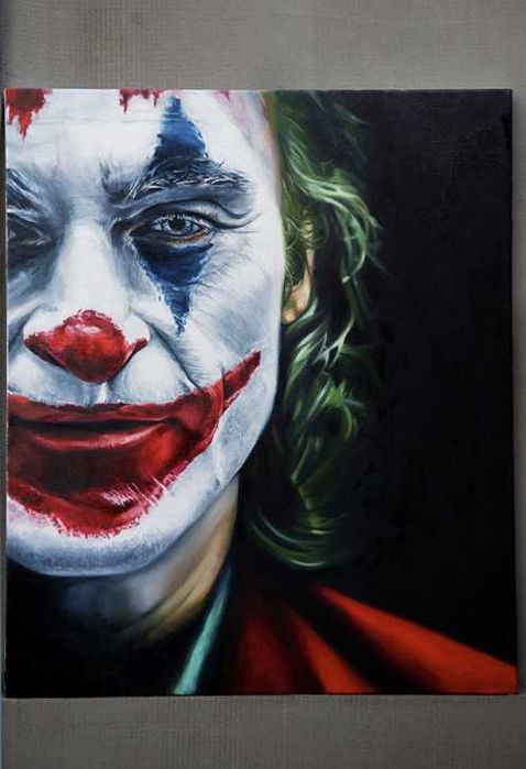 Картина "Джокер". Масло, холст на подрамнике, 50х60