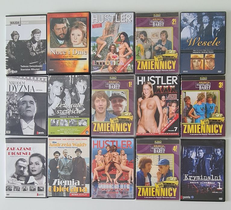 Zestaw 12 polskich filmów na DVD + 3 gratisy