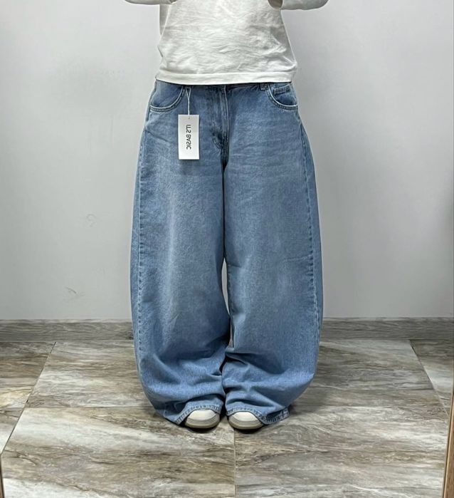 Нові мега широкі джинси світлі SUPER BAGGY rap jeans широкие джинсы бегги Jaded London