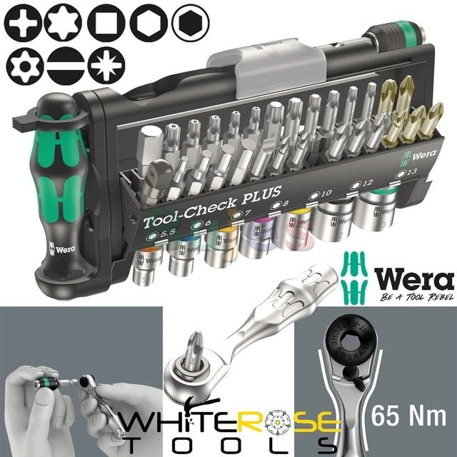 Wera 056490 39pce 1/4"Dr Tool Check Plus Набор инструментов