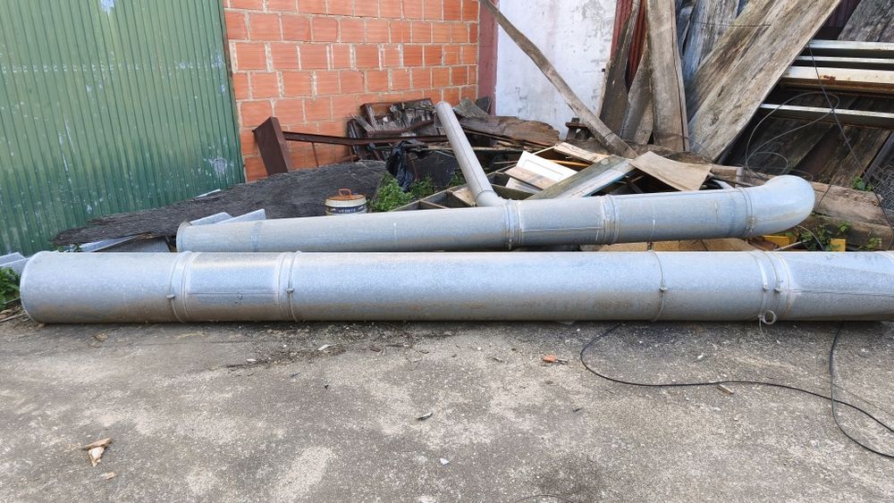 Tubos / condutas exaustão / aspiração zincado - industrial / zinco