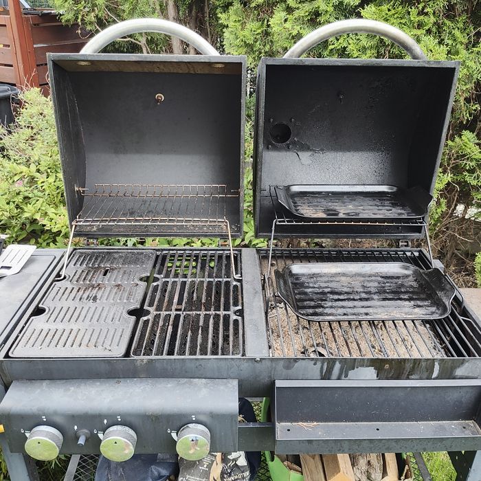 Grill wędzarnik gazowy węglowy