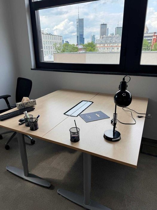 Biurko KINNARPS 160 x80 BUK biurka stoły  regulowana h manualnie