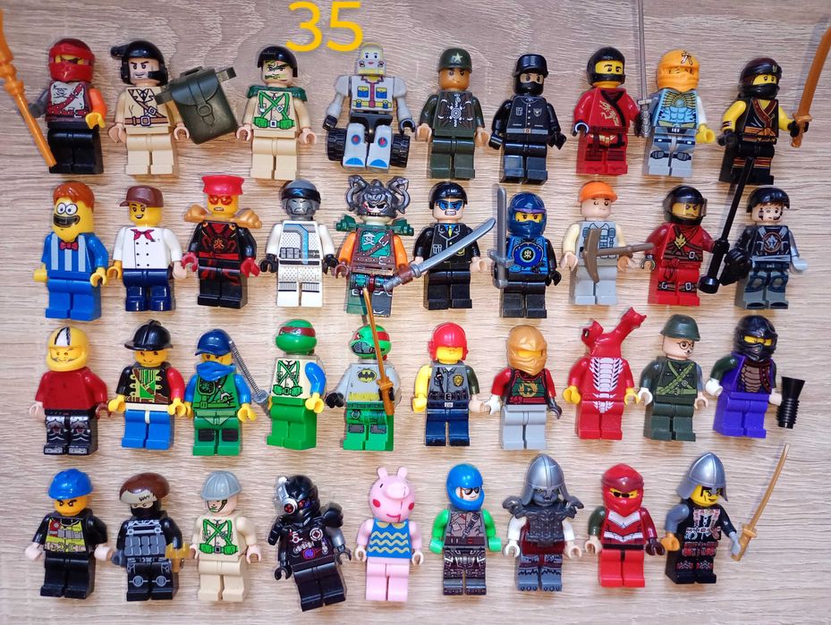 Конструктор лего lego, человечки, оружие, животные