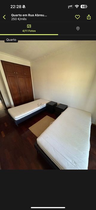 Alugo quarto duas camas Barreiro