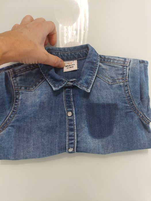 Koszula rozpinana miekki jeans francuska tape a loeil 3 lata