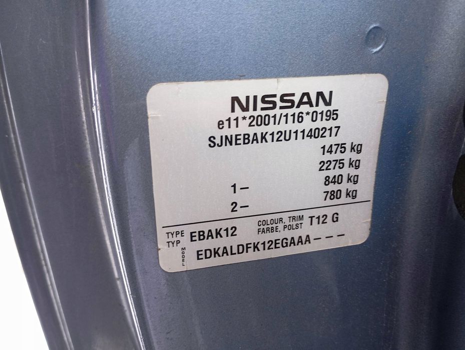 nissan micra 3 iii k12 błotnik przód przedni prawy t12 g