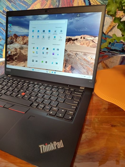 Lenovo ThinkPad X13 Ryzen 5Pro 4650U/ 6 rdzeni 12 wątków/16 GB RAM/FHD/ 90% batterii