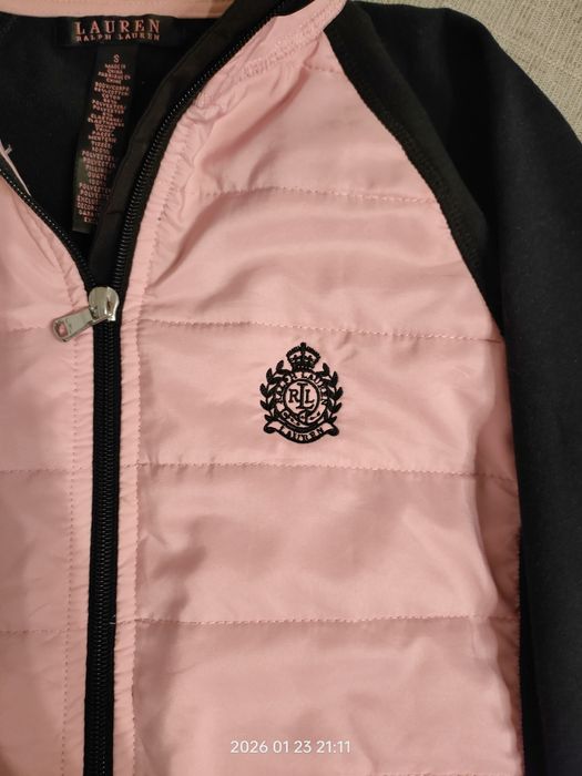 Bluza damska Ralph Lauren rozmiar S czarna z różem