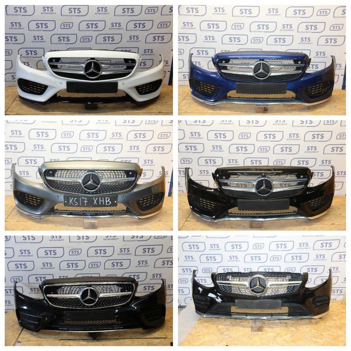 Бампер передний задний AMG line обвес Mercedes W205 W213 W222 X253