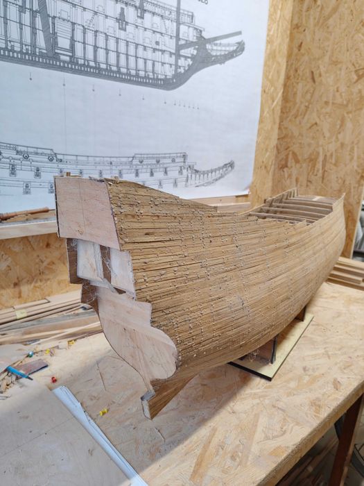 Model żaglowca Vasa do ukończenia