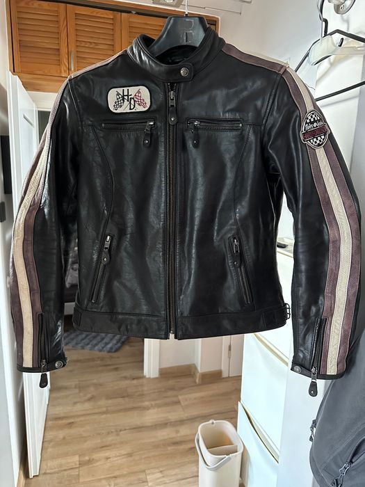 Skórzana kurtka damska HARLEY DAVIDSON MOTR CYCLES „Almena” L Genuine MOTORCLOTHES