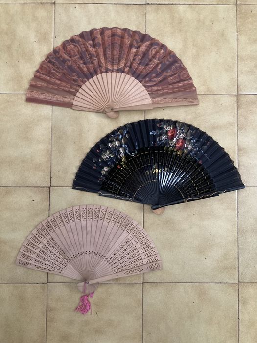 Lote 12 Leques, abanicos