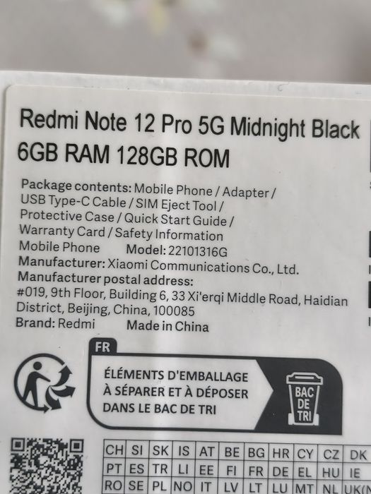 Xiaomi redmi note 12 pro