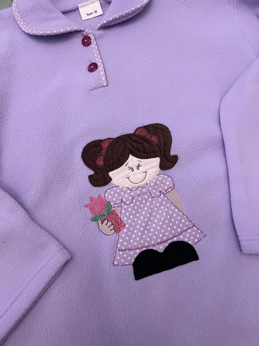 Pijama Lilás com boneca64862034372865123