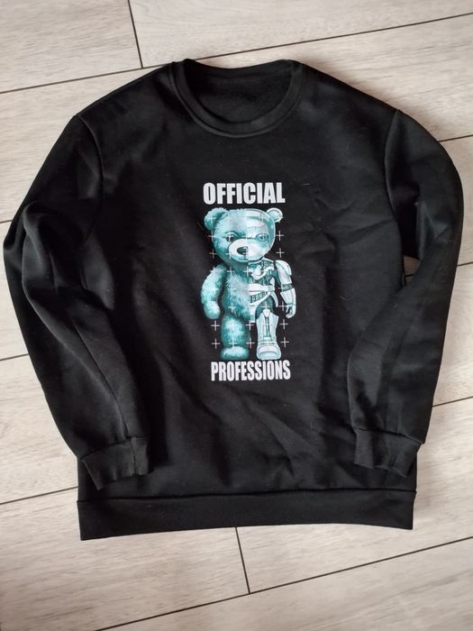 Czarna bluza z nadrukiem Misia M.