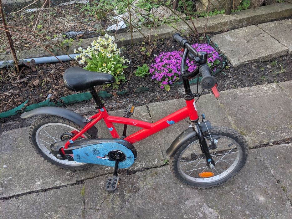 Rower btwin 16 czerwony