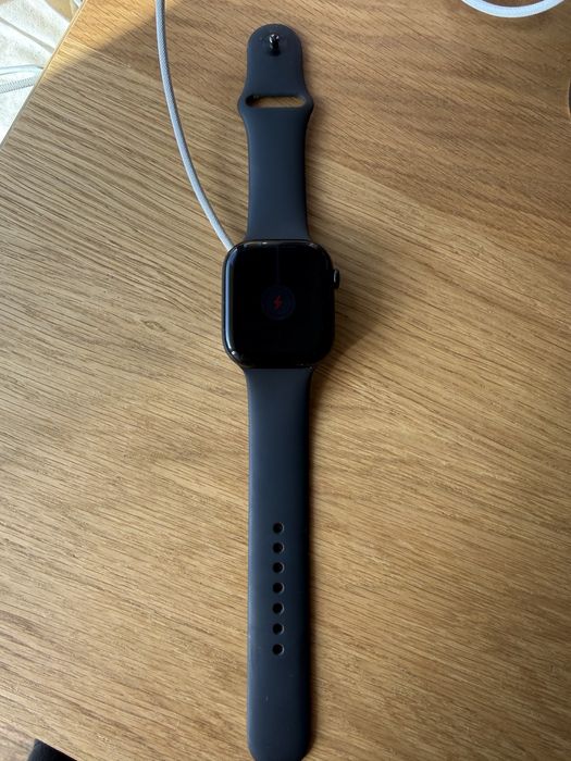 Apple watch Series 10 GPS AI 46mm aluminium onyks pasek sportowy czarny M/L