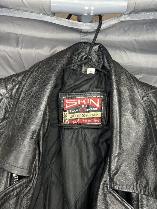 Куртка косуха кожаная байкерская SKIN оригинал винтаж размер 48