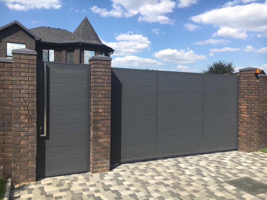 Откатные ворота\Відкатні ворота, Ворота на роликах, Здвижні\Сдвижные