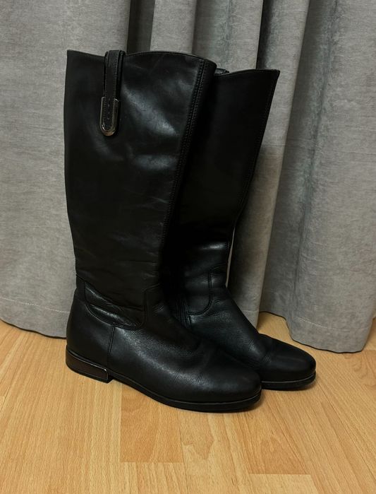 Чоботи жіночі, шкіряні