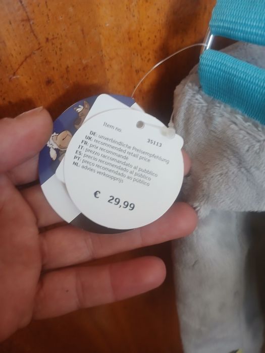 Bolsa cinza de pelinho