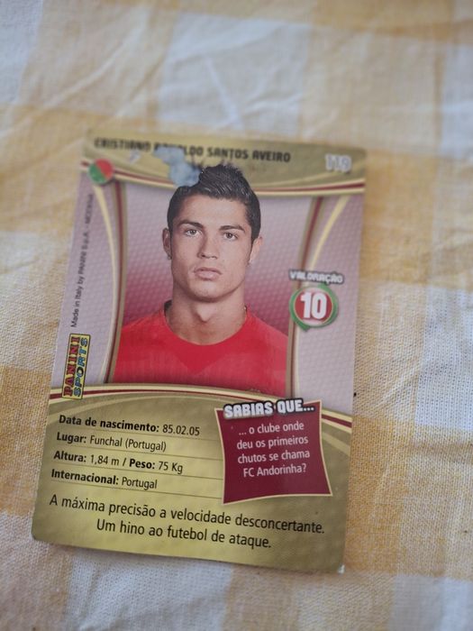 Panini Card vintage Cristiano Ronaldo