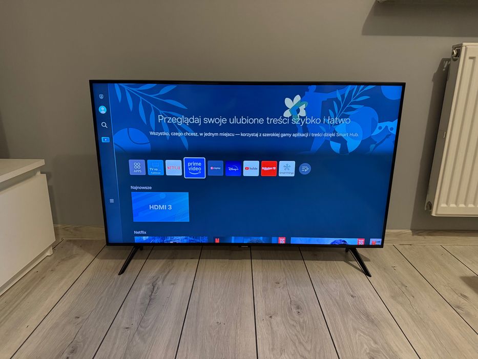 Telewizor Samsung 43 cale Smart tv,WiFi,4K,DVB-T2  sprawny z pilotem
