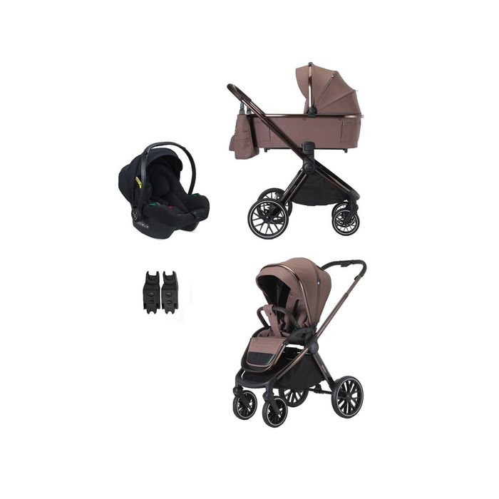 Wózek dziecięcy ADAMEX SPARK Chocolate Truffle + Fotelik AVIONAUT Zestaw 3w1
