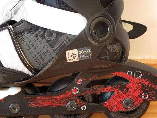 Patins em linha, tamanho 30-32