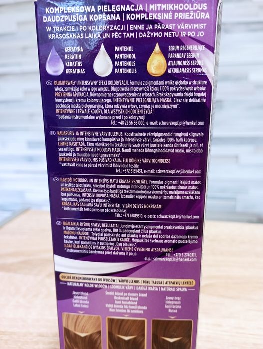 Farba Palette Color Creme 6-0 ciemny blond nowa