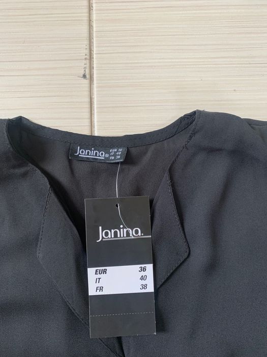 Bluzka z czarnego szyfonu rozm.S